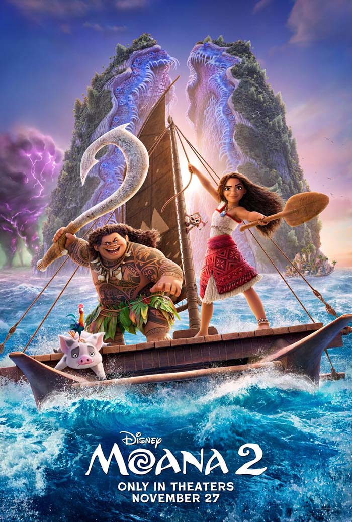 A poster image for the film Moana 2